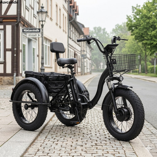 Electric folding tricycle - tricycle, fat