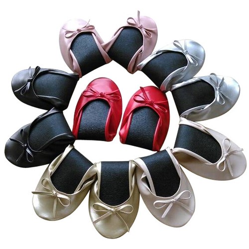 Roll fold pumps flats after - fold,