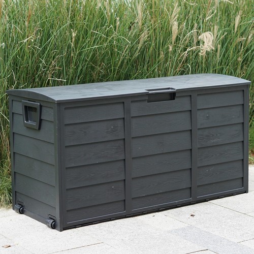 Black 300l plastic storage - black,