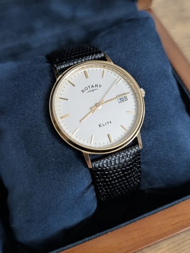 Rotary elite 18k gold quartz - rotary,