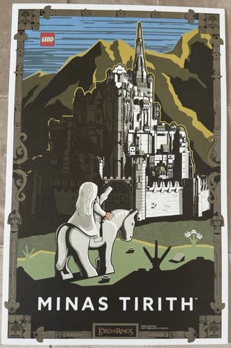 Lego minas tirith - lego, poster