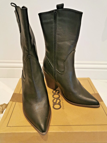 Women asos black cowboy - women's,