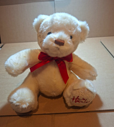 Hamleys white plush teddy - hamleys,