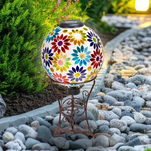 Gazing ball stand with scroll - stand,
