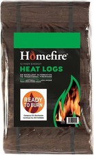 12 x Wood Heat Logs High Energy Ultra Dry Heat Log Open Fire Log Stove Fuel