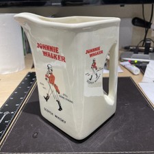 Vintage JOHNNIE WALKER SCOTCH WHISKY JUG BY FLORENZ POTTERY AUSTRALIA .