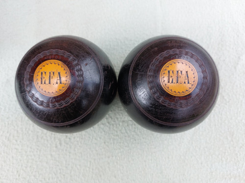 Pair vintage bowling woods - pair,