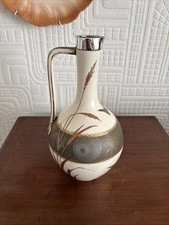 Stunning Royal Doulton 1882 Persian Pattern Aesthetic Movement Jug-Silver Rim