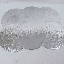 Just Slate Company Hammered Silver Placemats With Defects