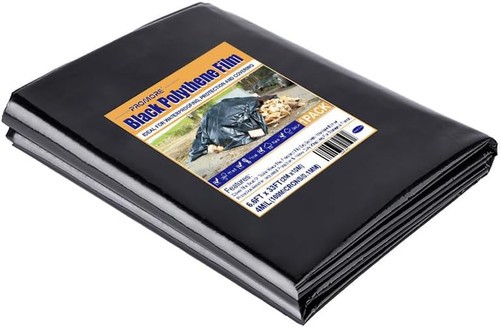 10m black plastic sheeting - 2,