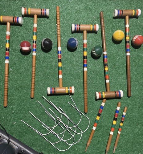 Vintage croquet set for - croquet, 6