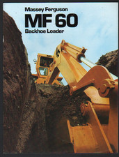 Massey Ferguson "MF 60" Tractor Backhoe Loader Brochure Leaflet
