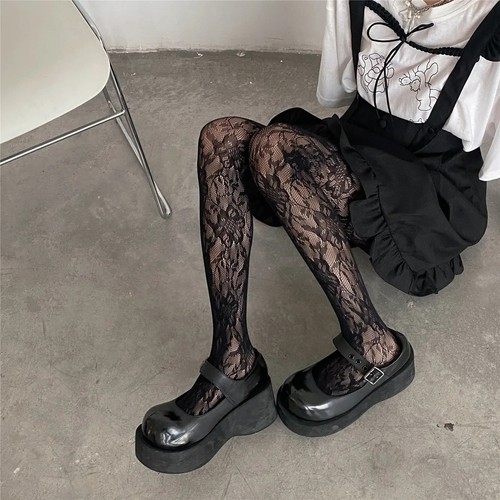 Women floral fishnet - women, tights