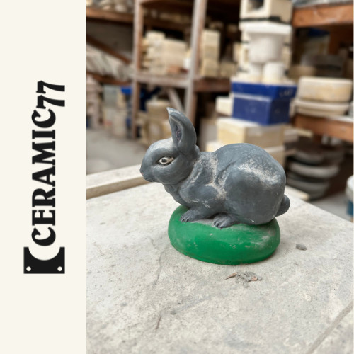 Ceramic rabbit bunny - rabbit, /