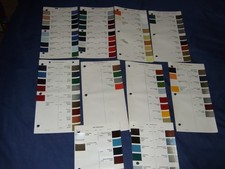 ALFA ROMEO PAINT SWATCHES 1968