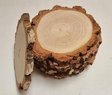 Wooden Slices Double-sided Sanded Log Tree Bark Round Blank Discs Craft Circles