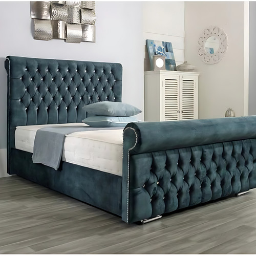 New scroll sleigh - sleigh, bed