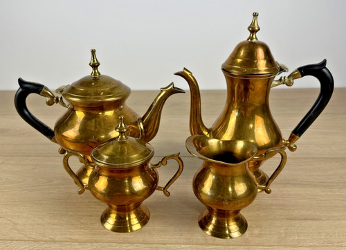 Vintage solid brass coffee tea - vintage,