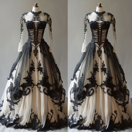 Vintage gothic wedding - vintage, dresses