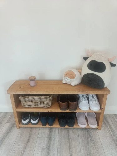 Handmade rustic wooden shoe - handmade,