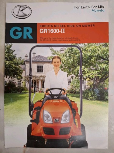 Kubota gr1600ii ride lawn - gr1600ii,