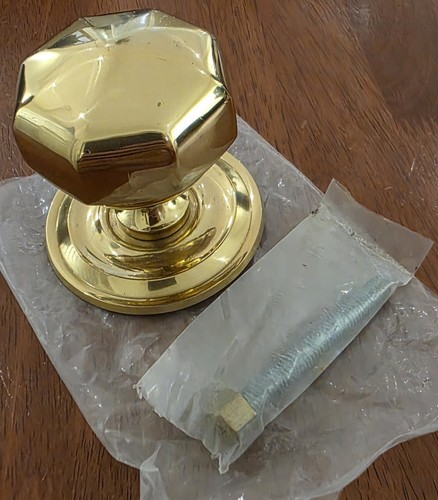 Polished solid brass octagonal - polished,