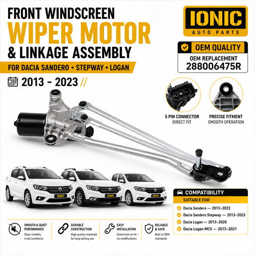 Front windscreen wiper motor - windscreen, &