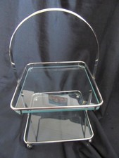 CHROME AND GLASS ART DECO