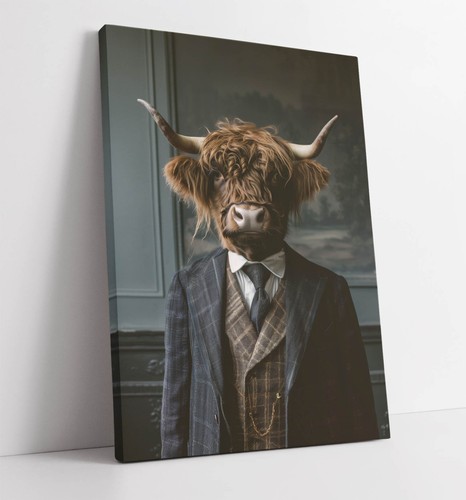 Anthropomorphic highland cow - anthropomorphic,
