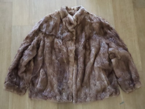 Vintage 1960s brown fur - fur, coat