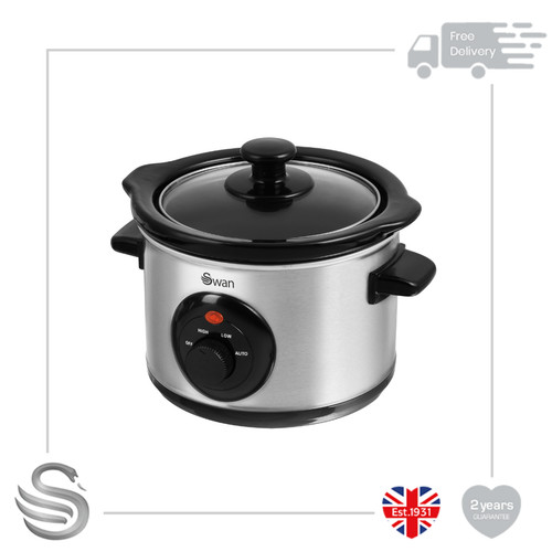 Swan slow cooker stainless - slow,