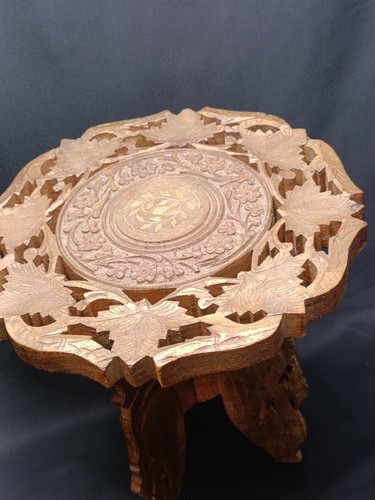 Antique wooden indian table - antique,