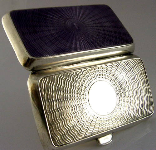 Sterling silver purple enamel - purple,