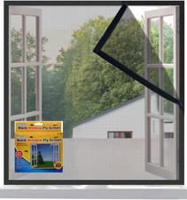 Window Fly Screen Black 130Cm