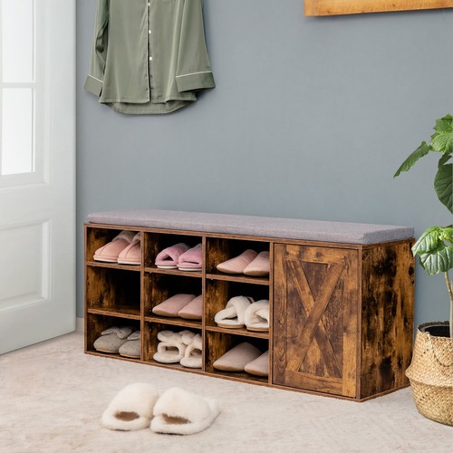 Rustic brown shoe - bench, seat