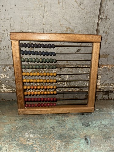Old wooden abacus - wooden,