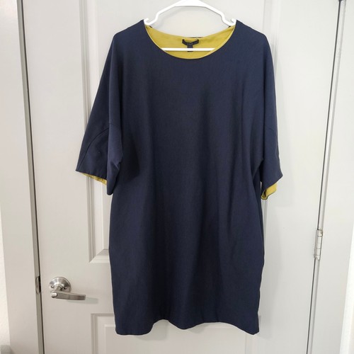 Cos navy blue - contrast, yellow