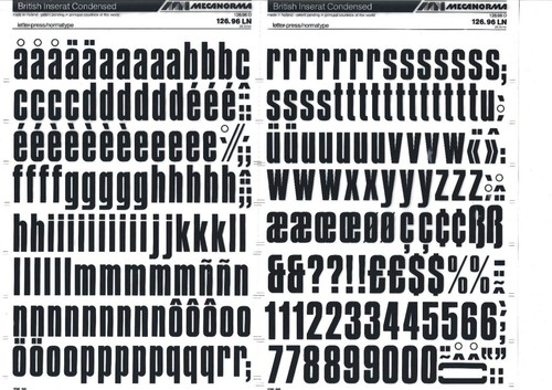 Mecanorma transfer lettering - mecanorma,