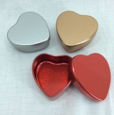 Small Heart Shaped Tin Box