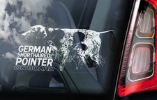 GERMAN SHORTHAIRED POINTER Car Sticker, Kurzhaar Dog Window Sign Decal Gift -V01