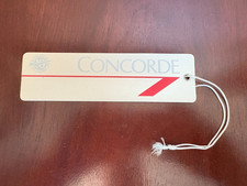 British Airways “CONCORDE” Vintage Luggage Tag Supersonic Airline Memorabilia