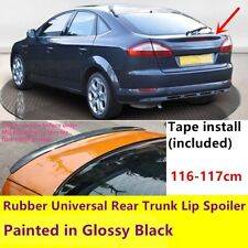 116cm Rubber For 07-10 Ford Mondeo IV MK4 Gloss Black Rear Boot Lip Spoiler Wing