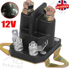 Universal 12Volt Mower Starter Solenoid Relay Contactor Switch Engine Ride On UK