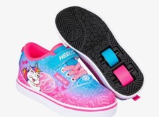 🌟Genuine Heelys Pro 2.0 X 2 *Cyan/Pink/White* Size 11🌟