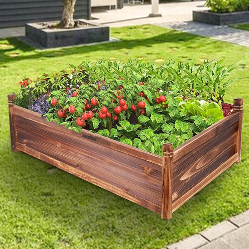 Wooden garden raised bed - wooden,