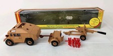 CORGI 909 QUAD TRACTOR AMMO TRAILER & ARTILLERY SET W BOX & SHELLS 1973 Vtg