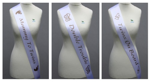 Baby shower sash twins - baby,