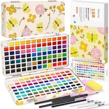 Watercolor Paint Set 168 Colors, Art Supplies Watercolors Kit Travel Water Color