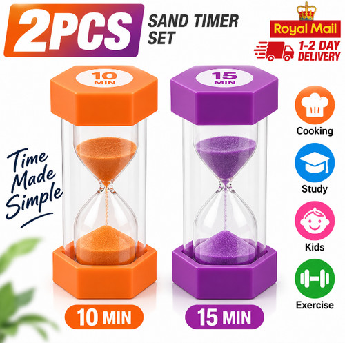 2pcs 15 min hourglass - 10,
