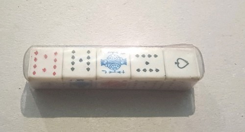 Vintage poker dice - poker, of